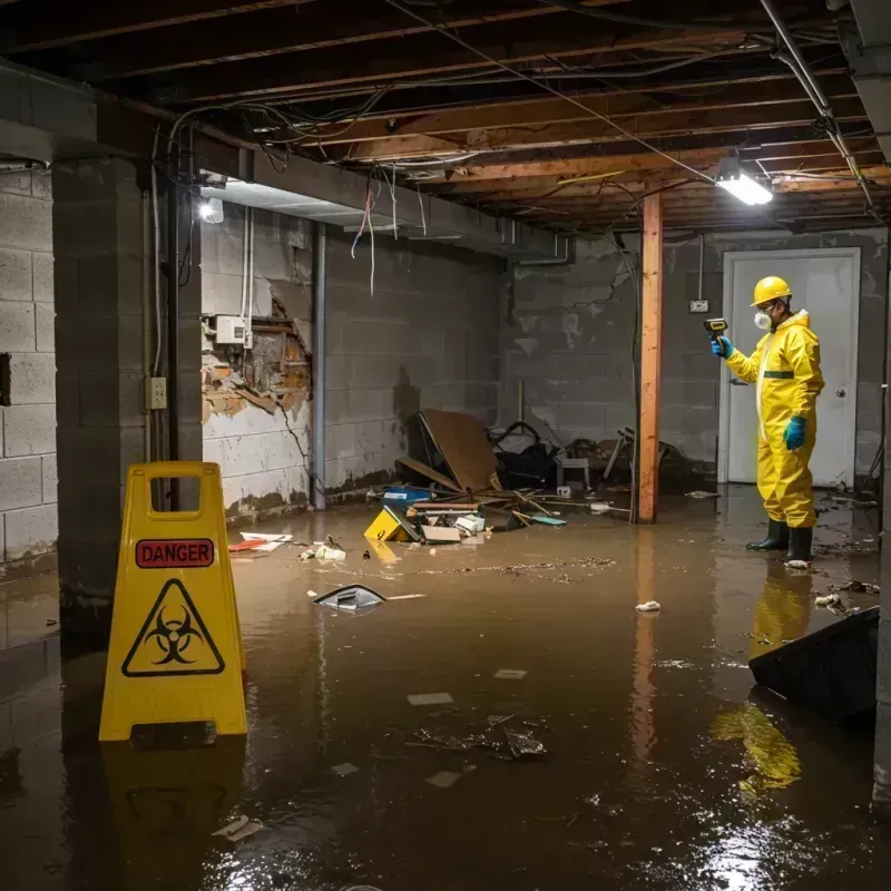 Flooded Basement Electrical Hazard in Mancos, CO Property