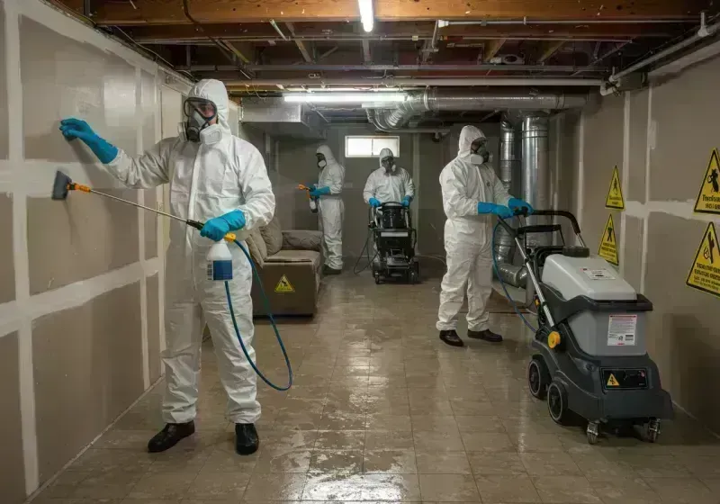 Basement Moisture Removal and Structural Drying process in Mancos, CO